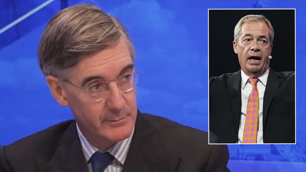 Jacob Rees-Mogg and Nigel Farage