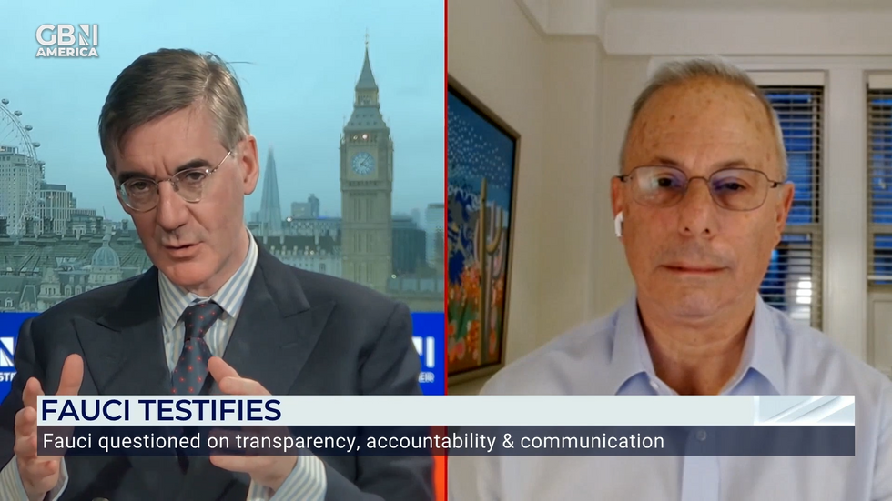 Jacob Rees-Mogg and Peter Pitts