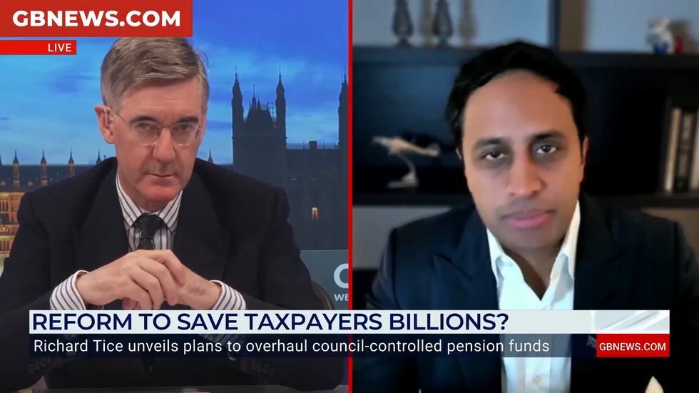 Jacob Rees-Mogg and Zia Yusuf