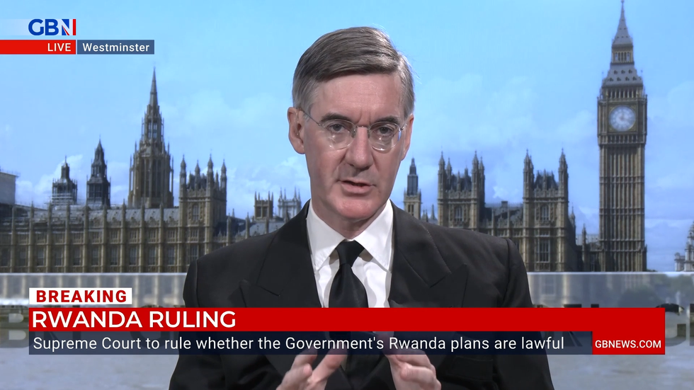 Jacob Rees-Mogg appears on GB News