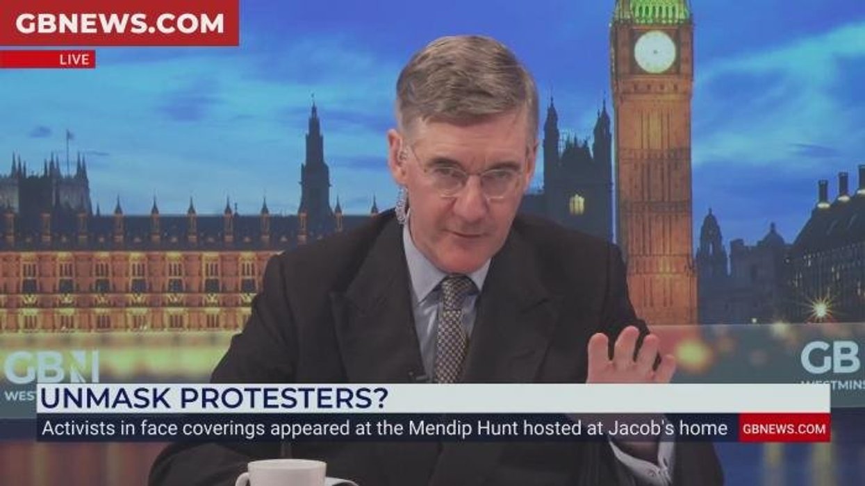 Jacob Rees-Mogg hits out on GB News after run-in with ‘cowardly’ masked protesters outside home