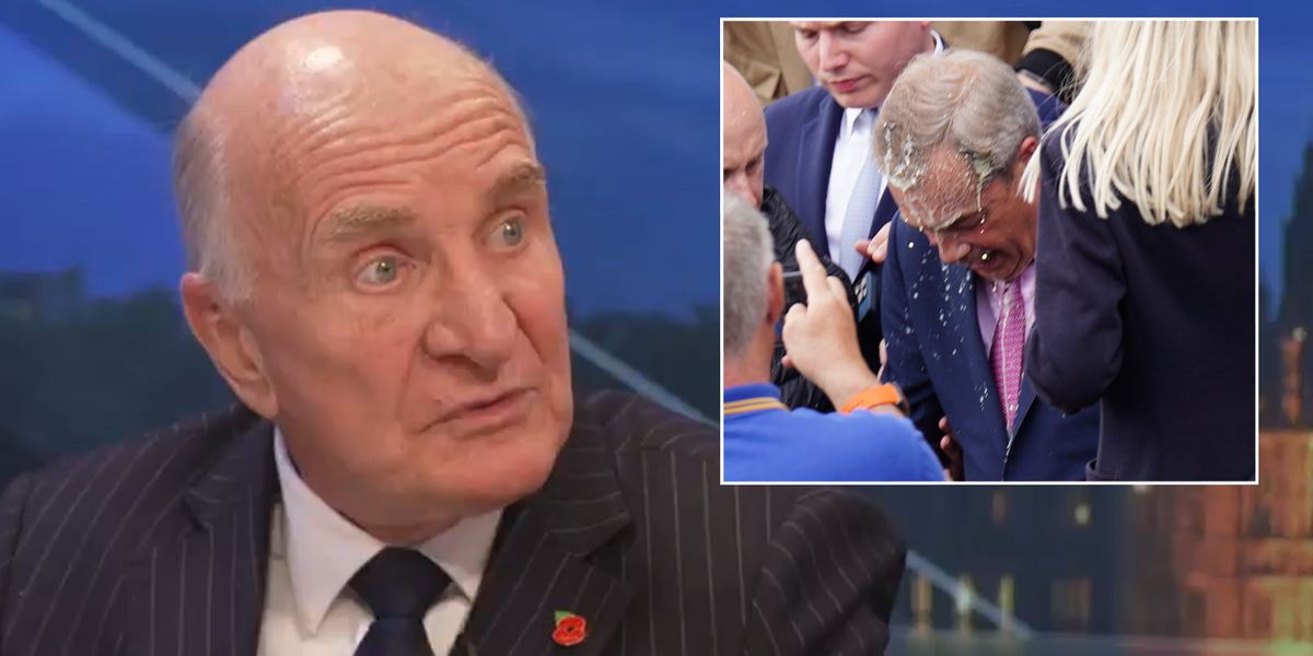 NextImg:‘Outrageous!’ Ex-Labour MP erupts at ‘two-tier’ justice as Nigel Farage’s milkshake attacker avoids jail