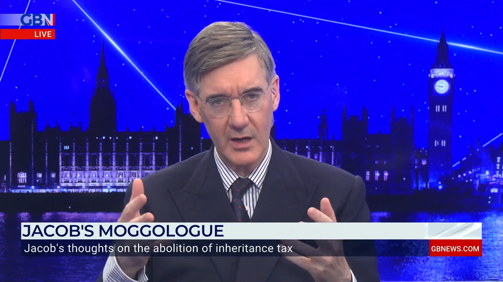 Jacob Rees-Mogg presents on GB News