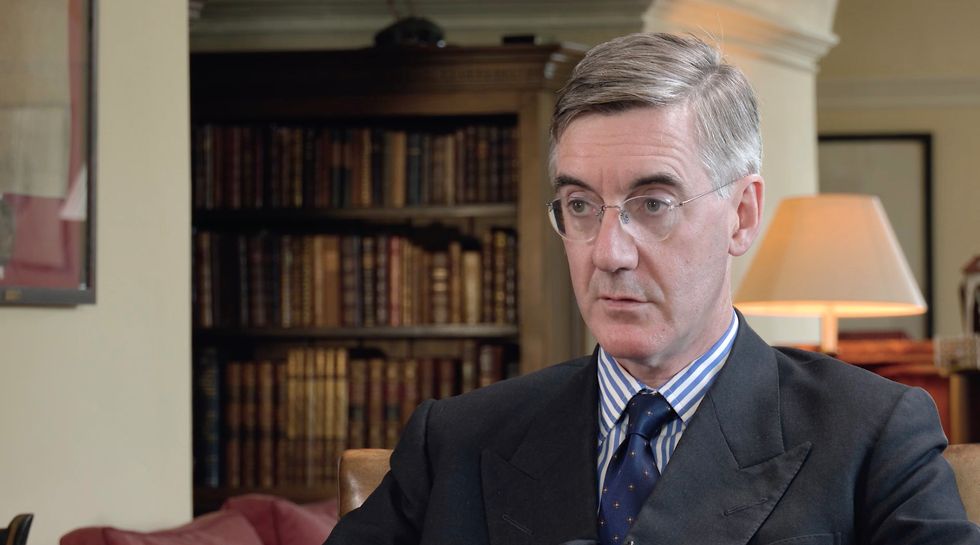 Jacob Rees-Mogg speaking to GB News about the Tory leadership race