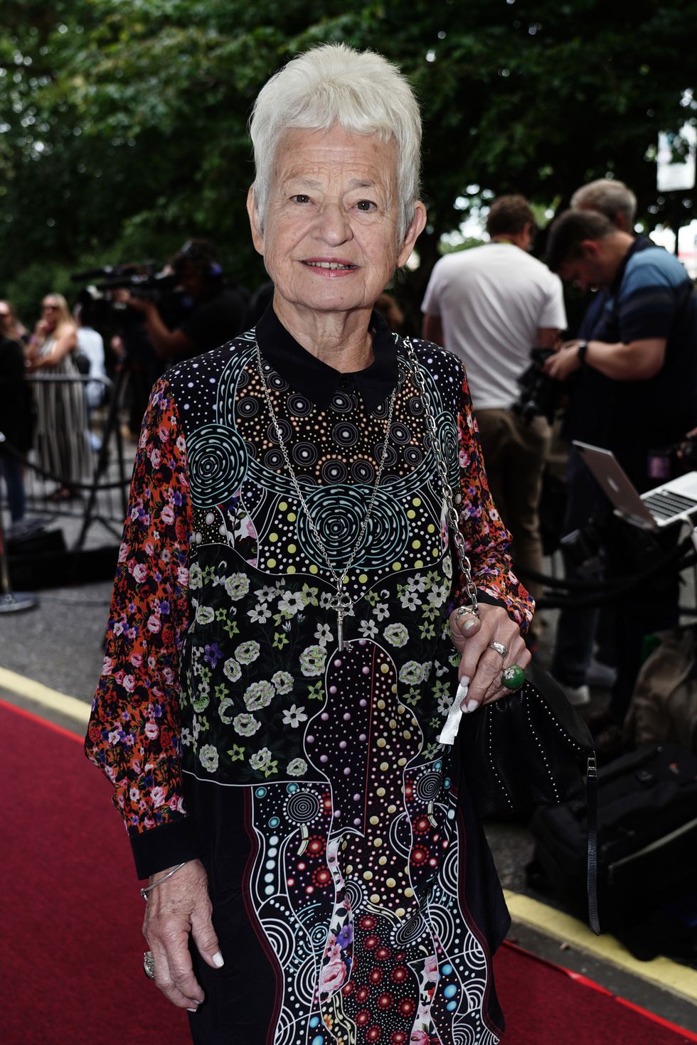 Jacqueline Wilson on a red carpet
