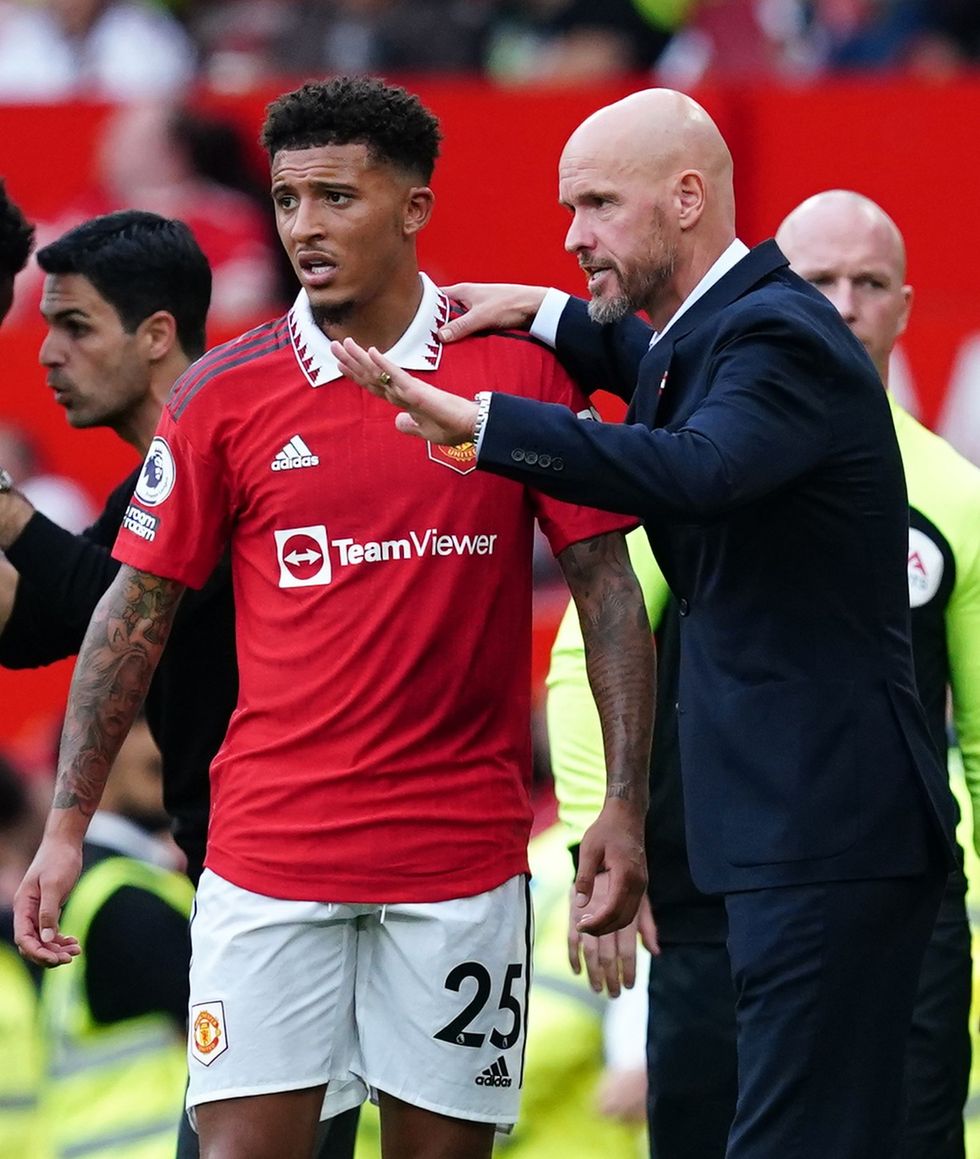 Jadon Sancho Man Utd Erik ten Hag