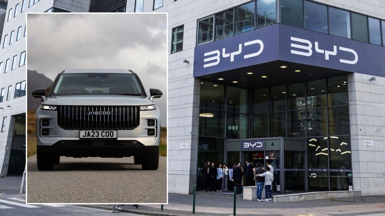 Jaecoo 7 and a BYD office