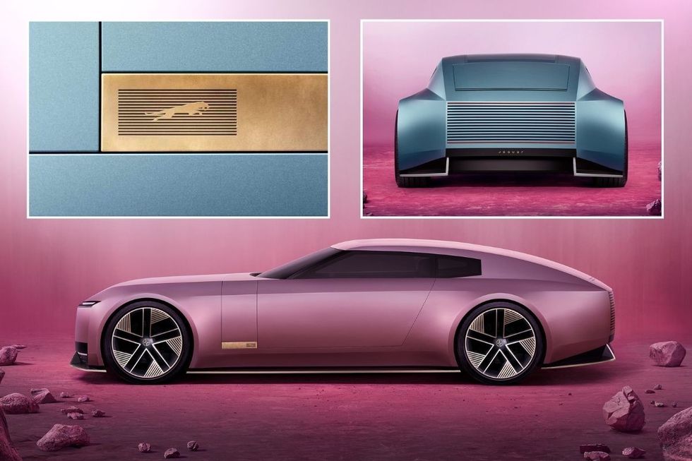 Jaguar leaper logo and the new Jaguar Type 00 electric concept