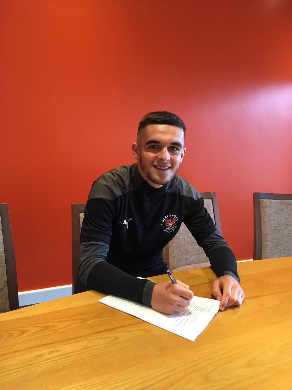 Jake Daniels of Blackpool FC