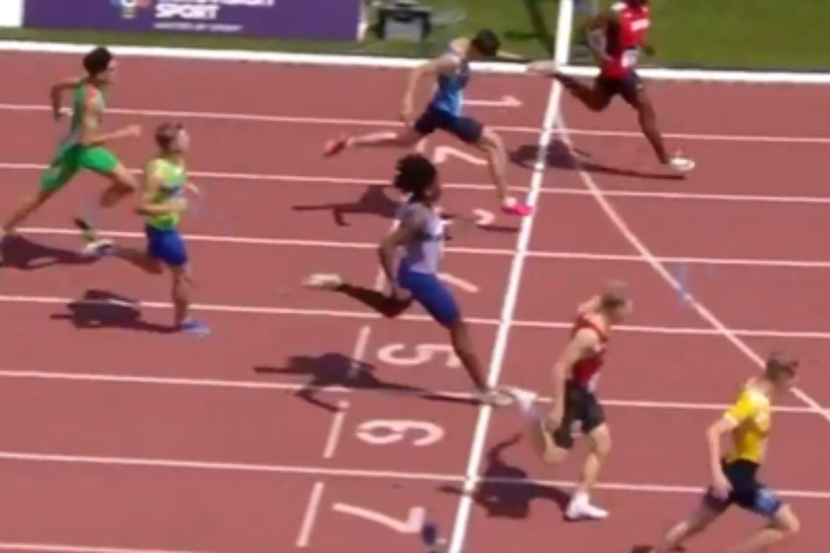British 16-year-old sprinter speaks out after bizarrely slowing down ...