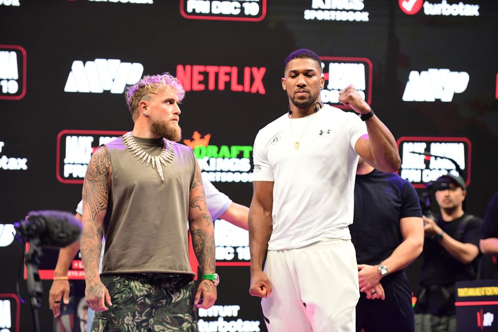 Jake Paul first face-off with Anthony Joshua