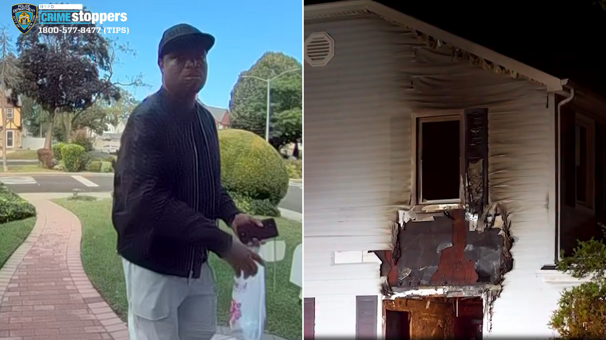 Jamel McGriff and footage of the burnt house