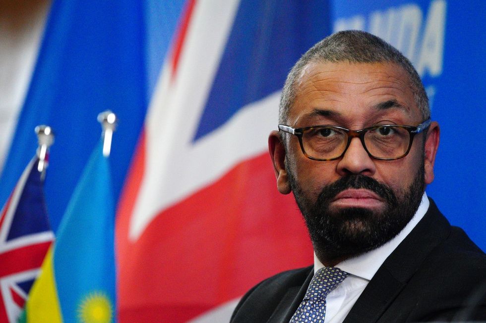 James Cleverly in Kigali
