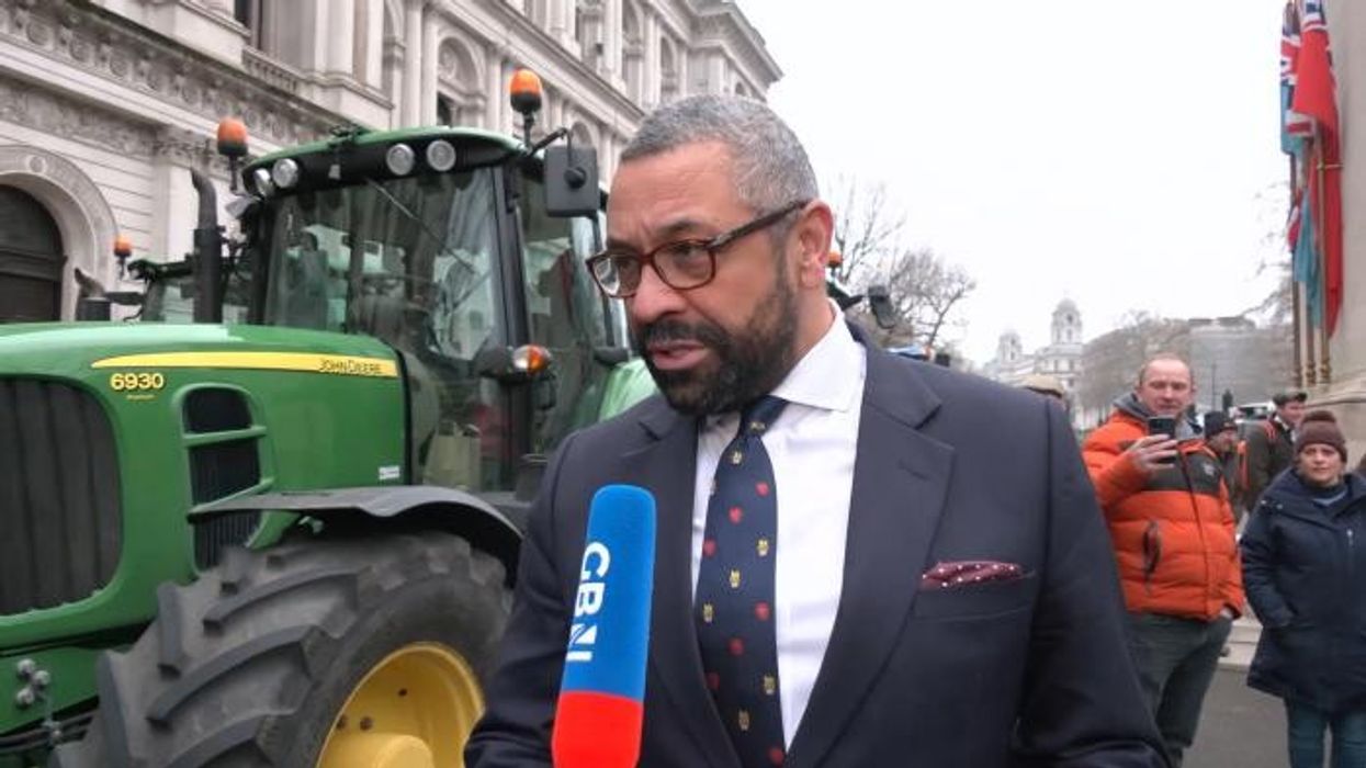 James Cleverly lambasts ‘incredibly poorly thought through’ Rachel Reeves decision as he joins farmers for London protest