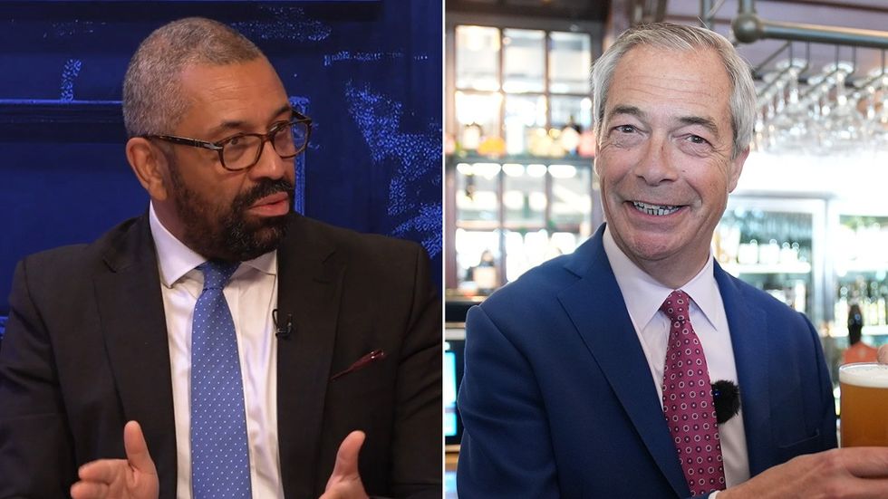 James Cleverly, Nigel Farage