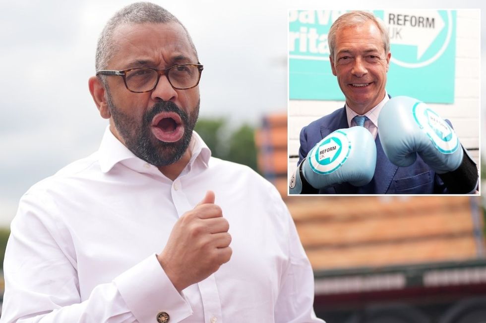 James Cleverly takes swipe at Nigel Farage as he issues scathing ultimatum to Reform leader