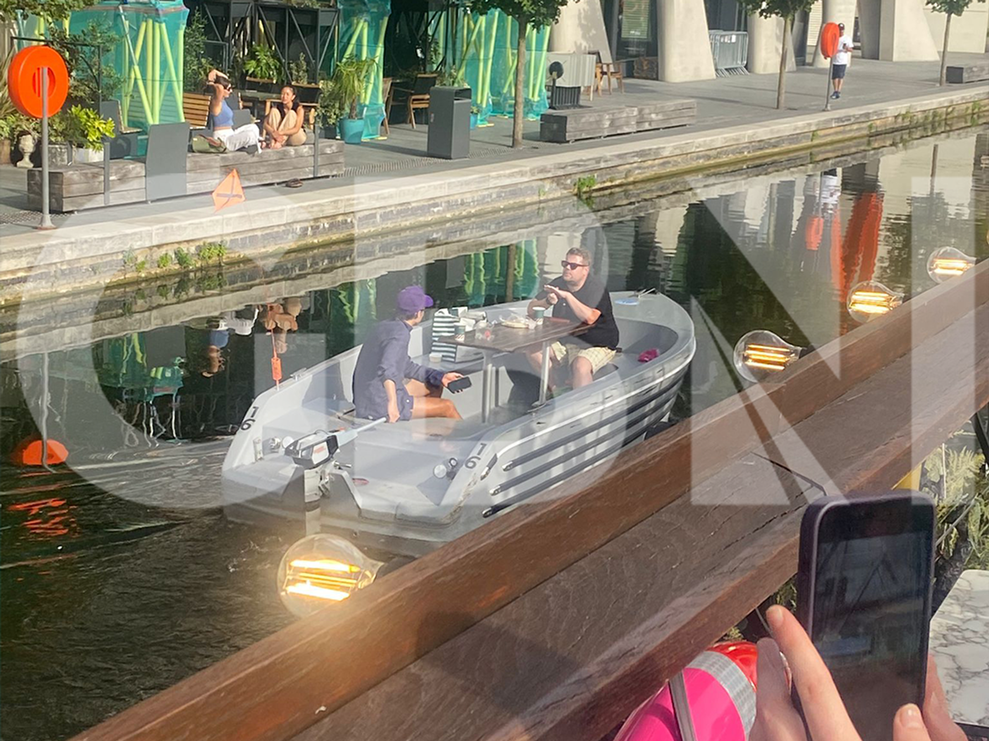 James Corden and Harry Styles boat ride