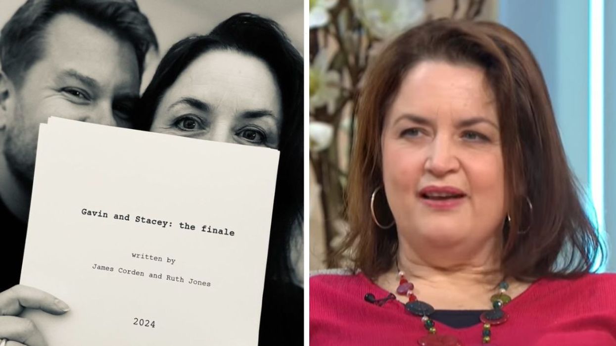 James Corden and Ruth Jones