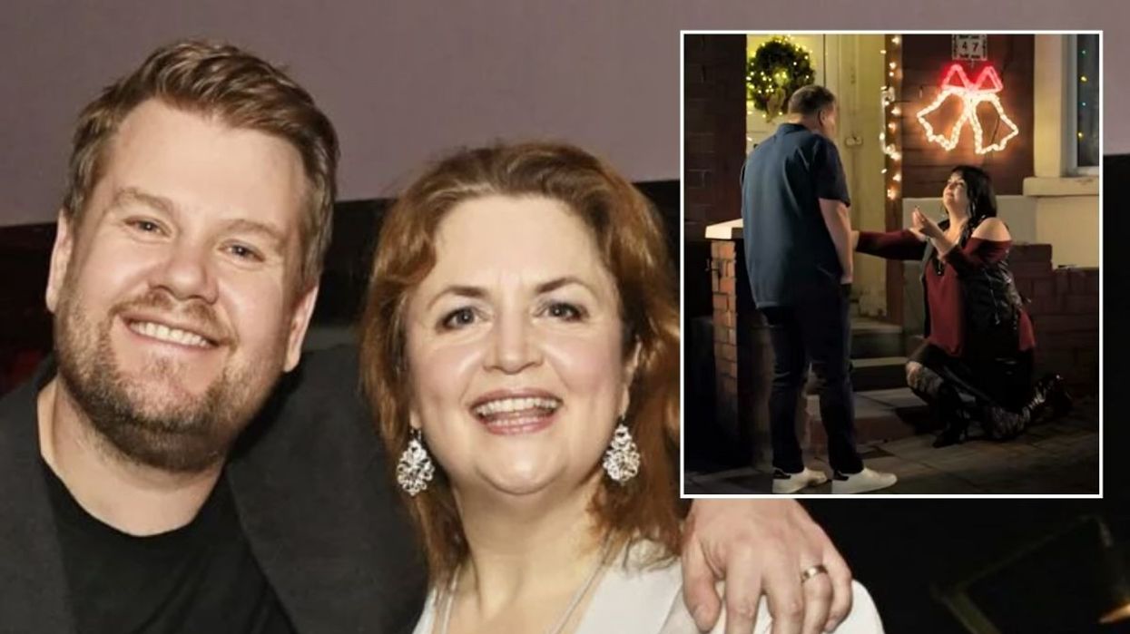 James Corden and Ruth Jones