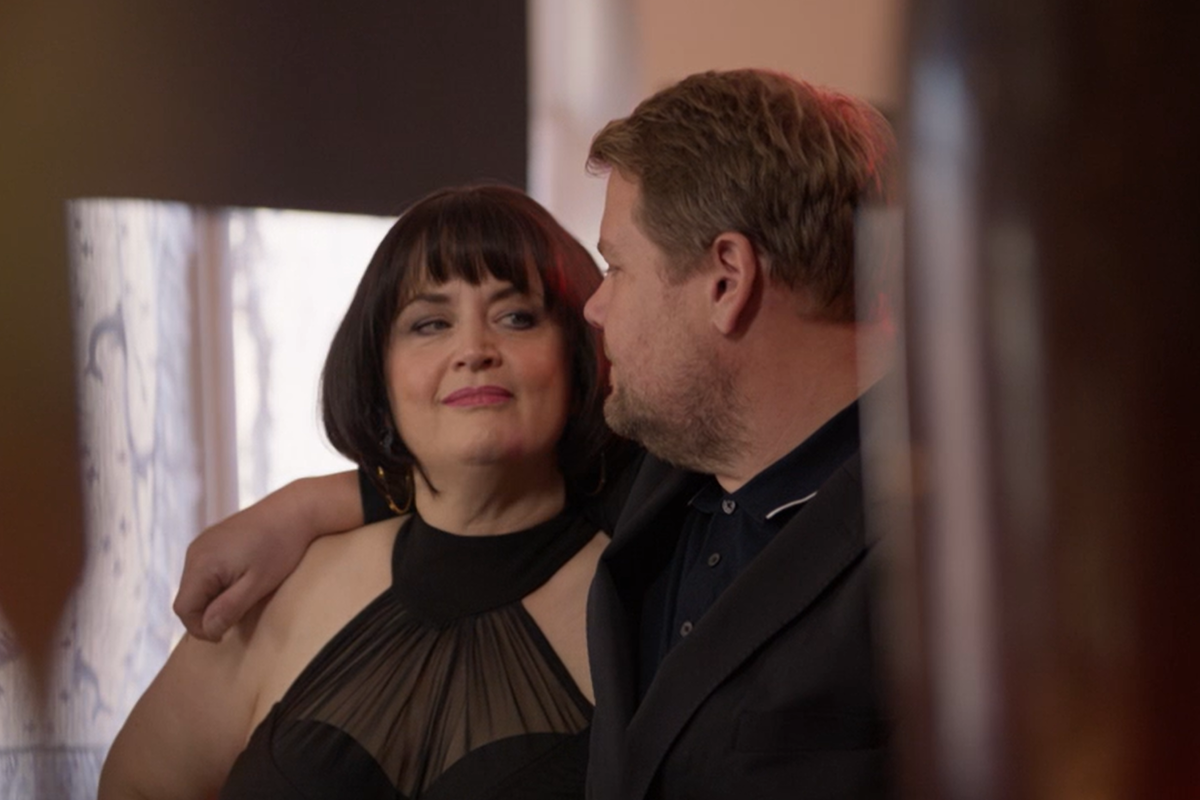 James Corden and Ruth Jones