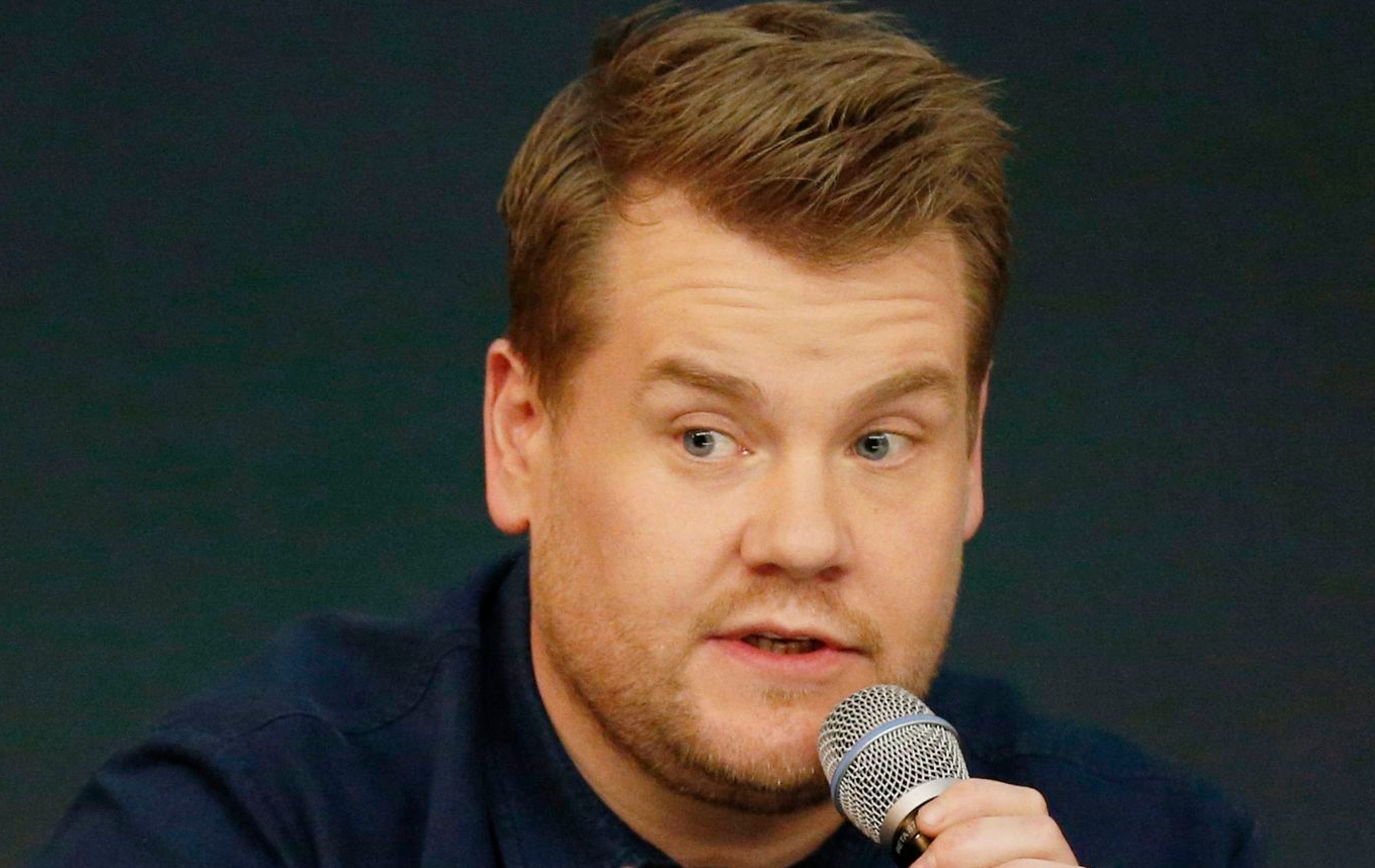 James Corden during a Meet The Filmmakers event on the production of Into the Woods at the Apple Store, Regent Street, London.
