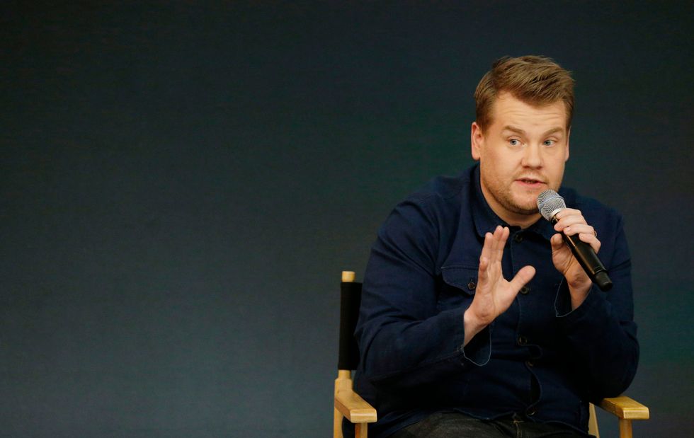 James Corden during a Meet The Filmmakers event on the production of Into the Woods at the Apple Store, Regent Street, London.