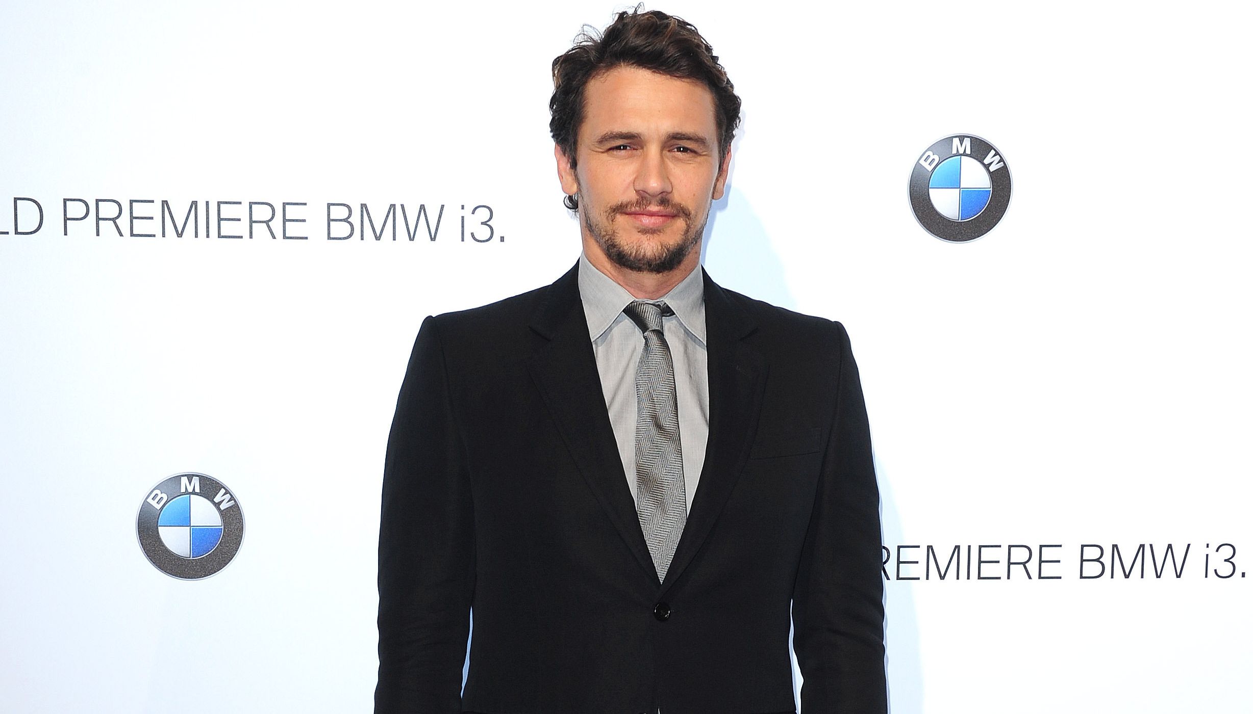 James Franco arrives at the launch party of the new electric BMW i3 at Old Billingsgate Market in London.