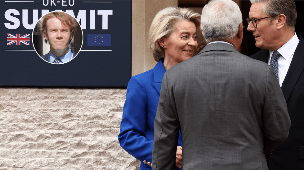 James Hodgkinson (left), Ursula von der Leyen (right)