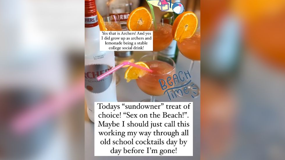 James jokes that she will work her way through every cocktail \%22before I\u2019m gone!\u201d