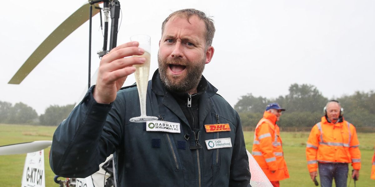 British adventurer becomes first human in history to conquer the world by land, air and sea