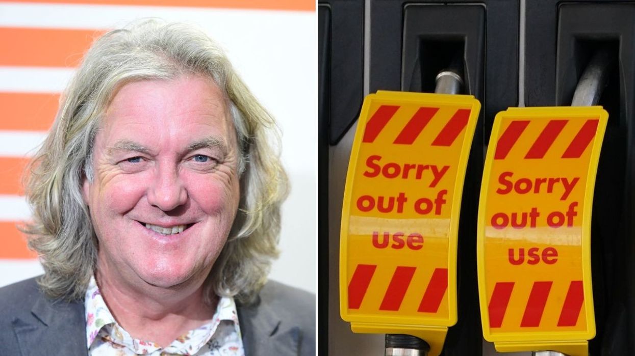 James May and an out-of-use fuel pump