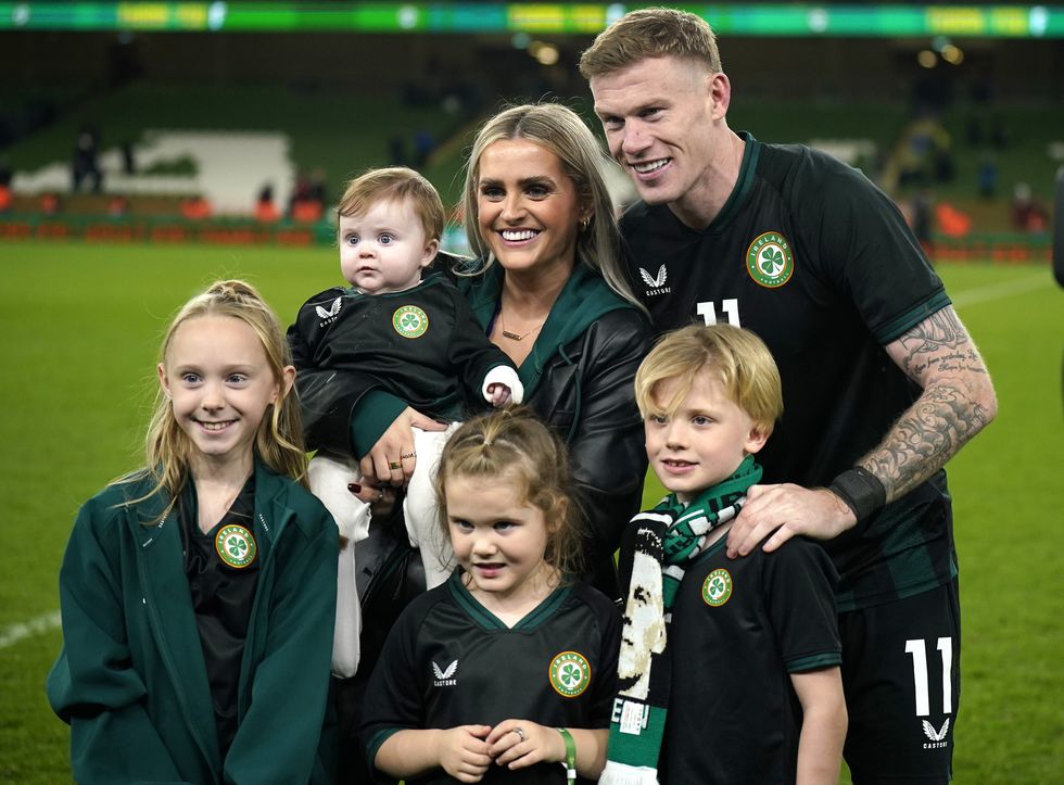 James McClean's wife has admitted her relief that her husband is leaving England