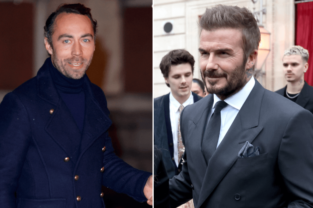 James Middleton and David Beckham