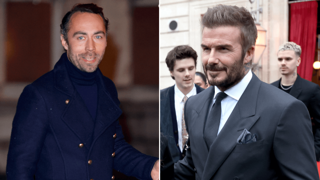 James Middleton and David Beckham