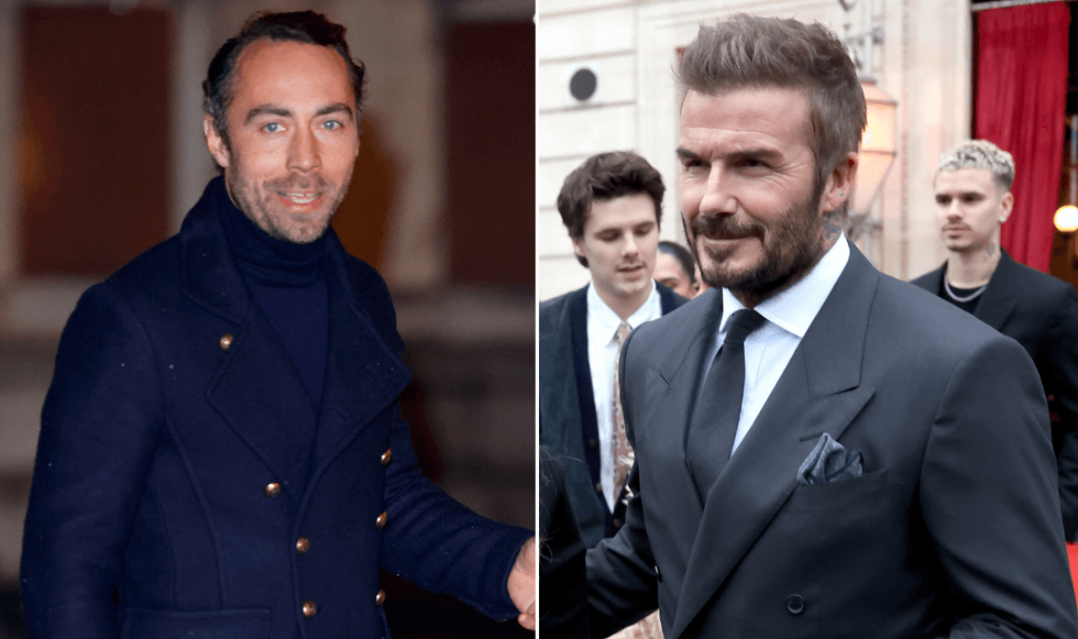 James Middleton and David Beckham