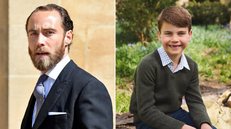 James Middleton and Prince Louis
