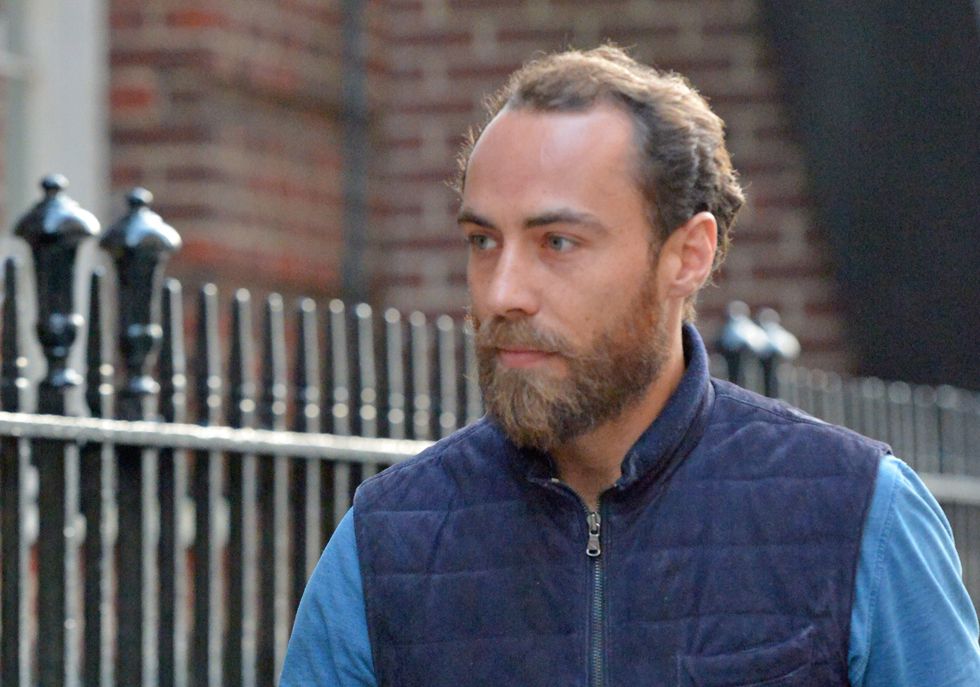 James Middleton outside the Lindo wing
