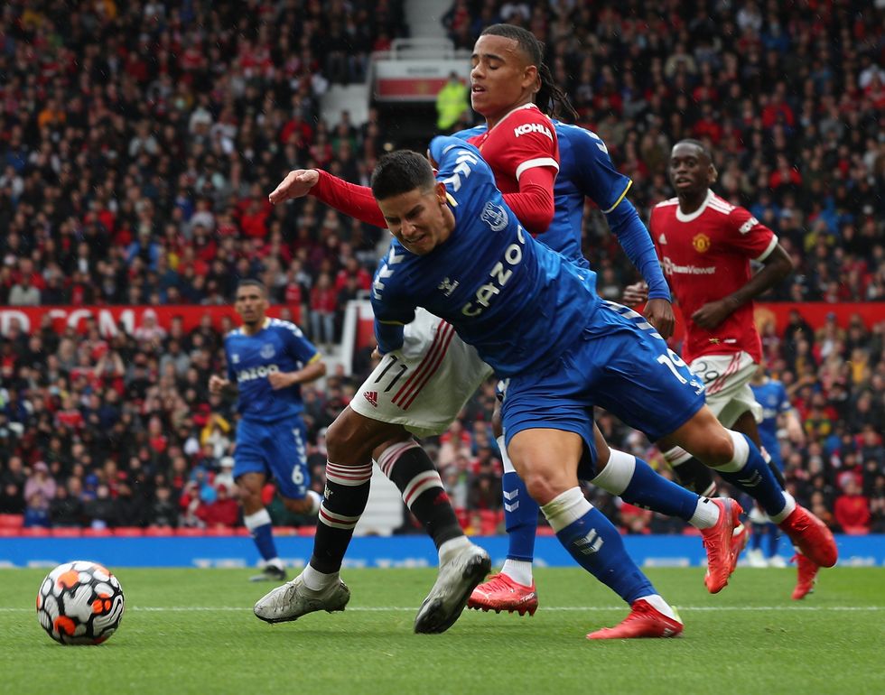 James Rodriguez já jogou pelo Everton na Premier League