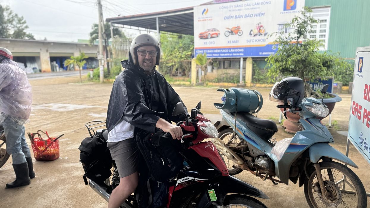 James Titcombe riding through Vietnam in memory of his late son who would have been 17