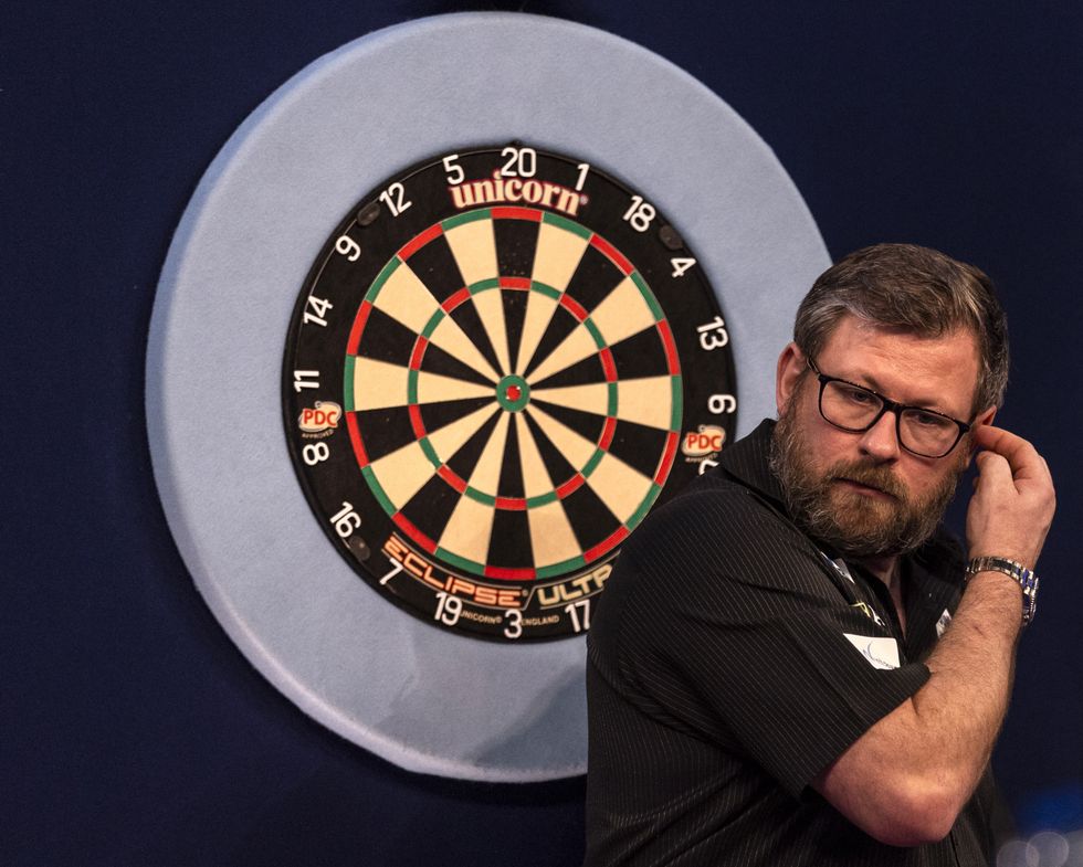 James Wade during day fourteen of the William Hill World Darts Championship at Alexandra Palace