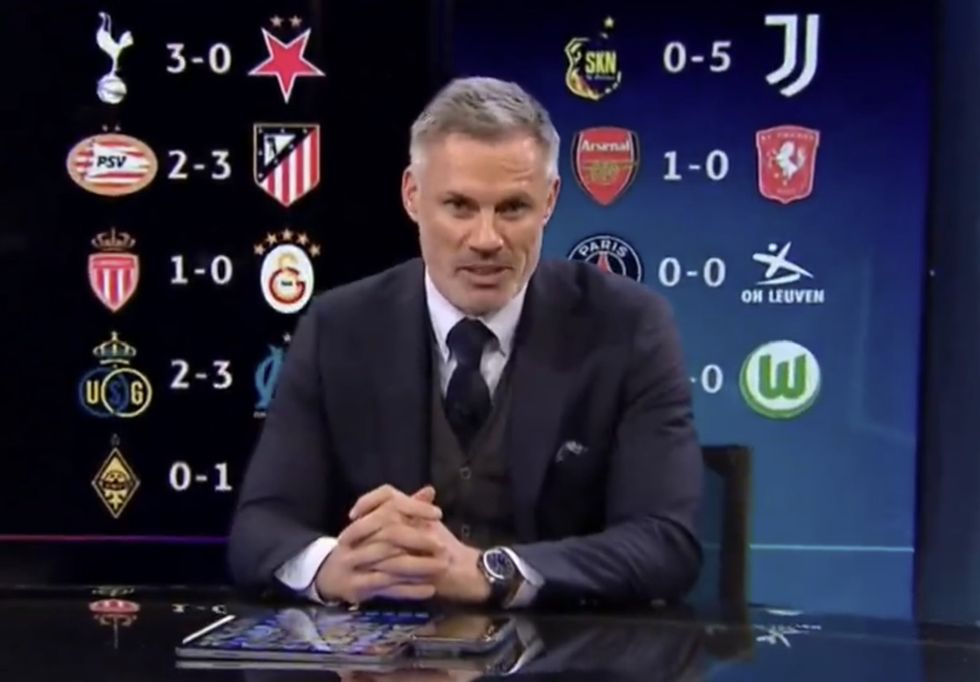 Jamie Carragher apologised directly to Mohamed Salah on live TV