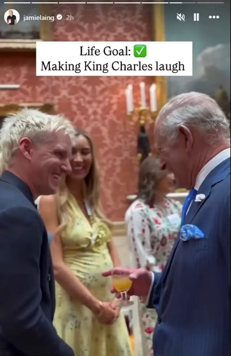Jamie Laing, Sophie Habboo and King Charles