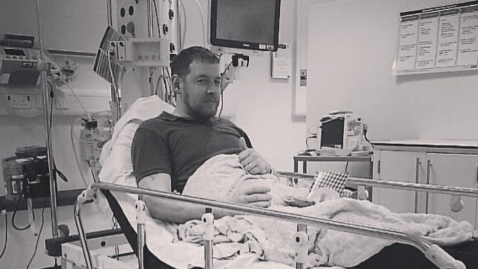 Jamie McAnsh in hospital