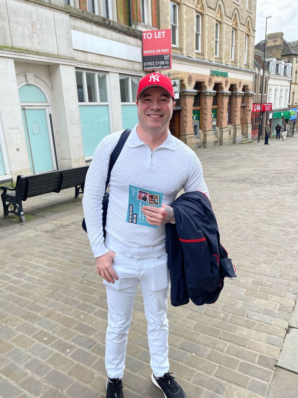 Jamie Mossddale, 44, was clutching a Reform UK leaflet when he revealed he was switching from Tory to the populist party
