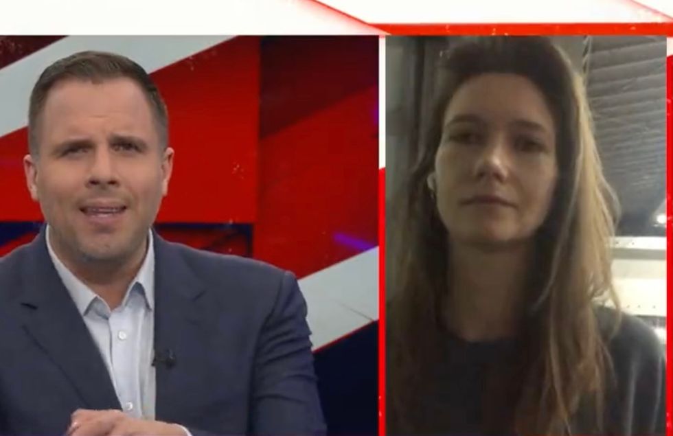 Jane Polubotko speaking to Dan Wootton on GB news