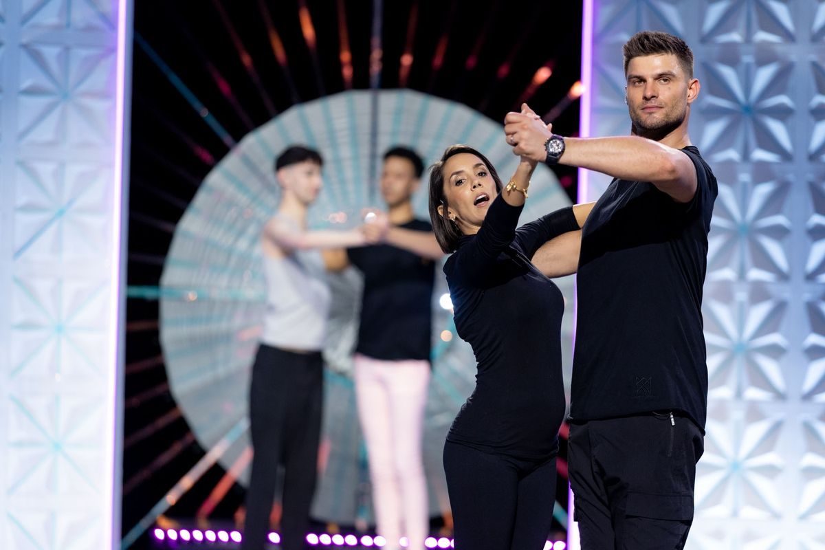 Janette Manrara and Aljaz Skorjanec