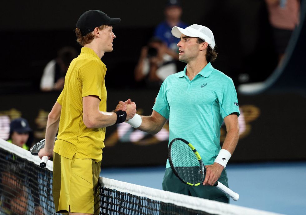 Jannik Sinner admitted he was 'so lucky' after Australian Open organisers enacted the heat rule at a time when he was struggling