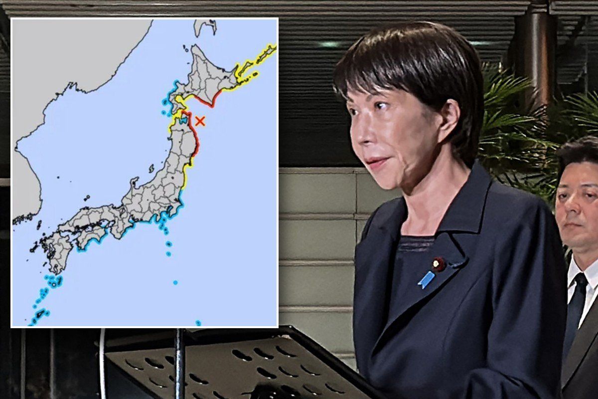 Japan earthquake warning and Japan's Prime Minister Sanae Takaichi