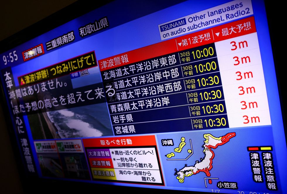 Japanese TV screens