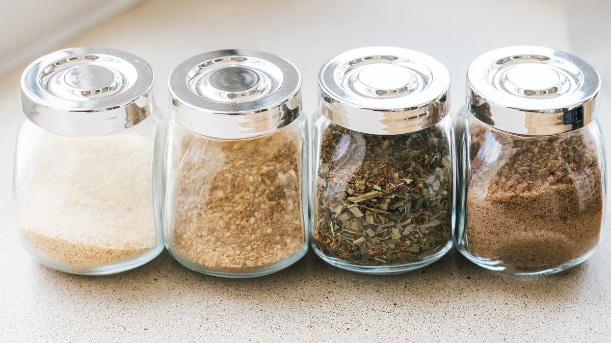 Jars of herbs